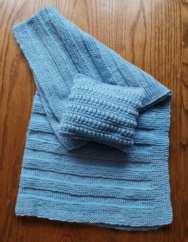 Babydecke handarbeit gestrickt - babydecke,