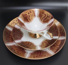 Bareuther Porzellan Waldsassen Sammelgedeck Teller Untertasse Tasse (#2044)