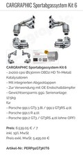 Porsche GT3 / GT3 RS / R - CARGRAPHIC Sportabgassystem Kit 6