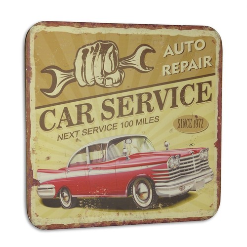 Blechschild car service - blechschild, "car