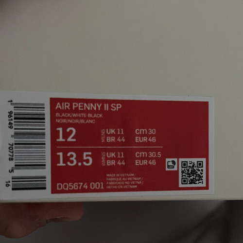Nike air penny mid - sp, top
