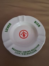 Werbung Ascher Licher Bier Porzellan Rastal Werk Hessenmädchen kleiner Cat