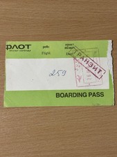 Aeroflot Boarding Pass Transit