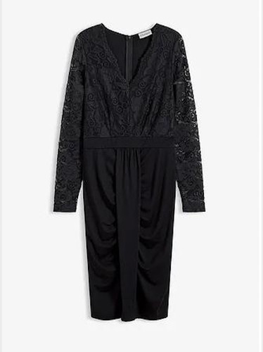 Spitzenkleid 50 schwarz - spitzenkleid, gr.