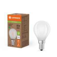 Ledvance E14 LED Tropfen Lampe matt Energy efficiency class A 1,2W wie 25W 4000K