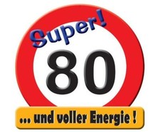 Schild Verkehrsschild 80 80