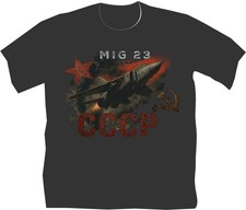 Mig 23 T Shirt Motiv DDR NVA Pilot Fliegershirt Flieger T Shirt Flugsport Modell