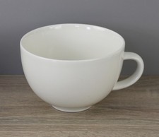 Arabia Finland Arctica weiss Jumbotasse Frühstückstasse ohne UT Höhe 7,7 cm Ø 12