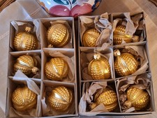 12 Weihnachtskugeln Glaskugeln