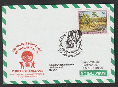 Ballonpostflug pro juventute - ballonpostflug,