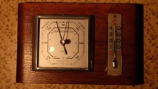 Barometer mit Thermometer (3) – Holz, DDR