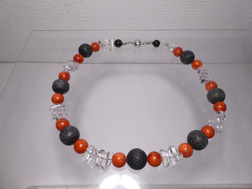 Collier rote schwarze - u.,