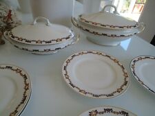 Speiseservice für 6, LIMOGES  C M,  NR. 30) JUGENDSTIL, 10 Teile