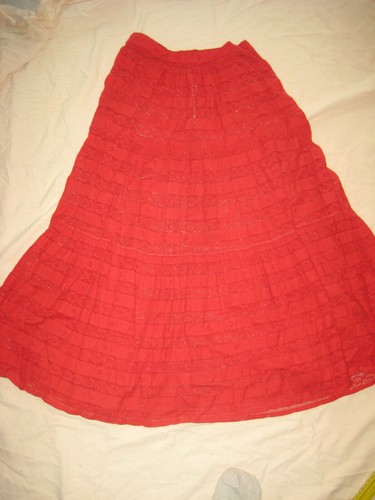 Vintage 70er midi rock rot - vintage,