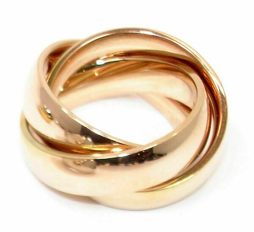 Edelstahlring damen tricolor - edelstahlring,