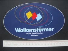 Wolkenstürmer Spezial Sport-Drachen Hamburg Sticker Aufkleber Reklame Werbung