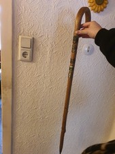 Gehstock Krückenhalter mit Wappen Aus Holz