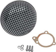 Chrom Breather Style Luftfilter rund für Harley Sportster Shovelhead 66-89