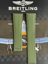 Neu Breitling Grün Leinen