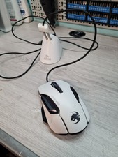 ROCCAT Kone AIMO Remastered USB Gaming Maus - Weiß mit Maus bungee