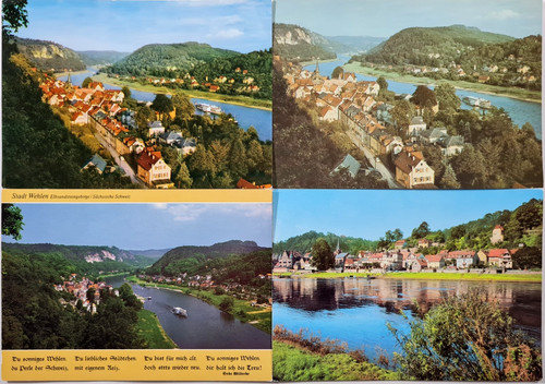 Postkarten lot stadt - x,