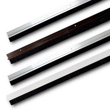 Türdichtung L: 100 cm (kürzbar) Aluminium Bürstendichtung Zugluftstopper 