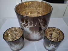 Kerzenhalter 3 Stück Hirsch Groß