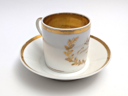 Biedermeier tasse untertasse - tasse,