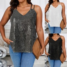 Übergröße Damen Pailletten