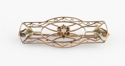 Vintage 10k gelbgold diamant - vintage,