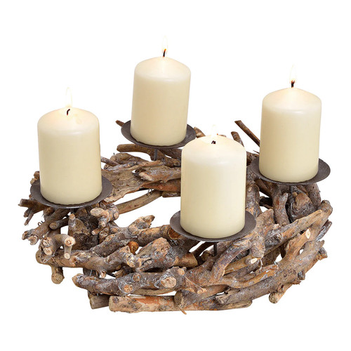 Kerzenhalter adventsgesteck - kerzenhalter,