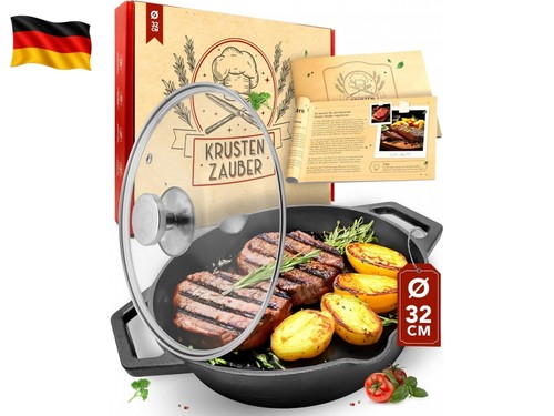 32cm gusseisenpfanne induktion - 32cm,
