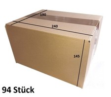 Faltkarton Versandkarton Versandschachteln Versandpaket 240x190x145 mm -94 Stück