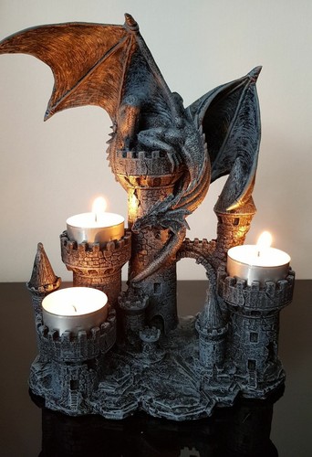 Drachen kerzenhalter aus - drachen,