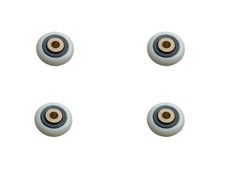 Laufrolle Lagerrolle Rolle Duschtür Tür Rollen Kugellager Rad 22mm 4 Stück