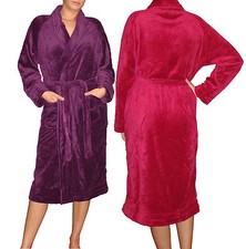 Bademantel - Microfaser Coralfleece - Damen u. Herren in den Größen S/M bis L/XL