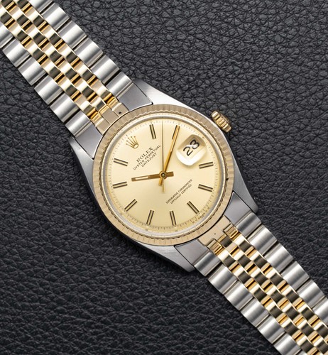Rolex datejust 1601 gold dial - datejust,
