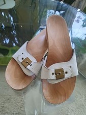 Original Scholl Holz Gesundheitssandalen verstellbar Fussbett  Fussgesundheit 41