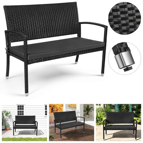 Gartenbank polyrattan sitzer - gartenbank,