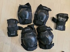 Powerslide Protektoren Set, Größe XL, für Rollerblade und Inlineskate schwarz