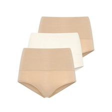 Jockey Damen Slips, 3er Pack - Tummy Smoothing Brief, einfarbig