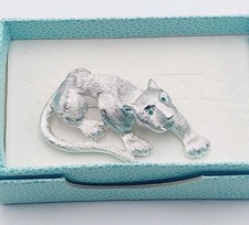 Pierre Lang* große seltene Panther Brosche silber 