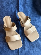 Pantolette - einmal getragen - Gr. 43 - Beige