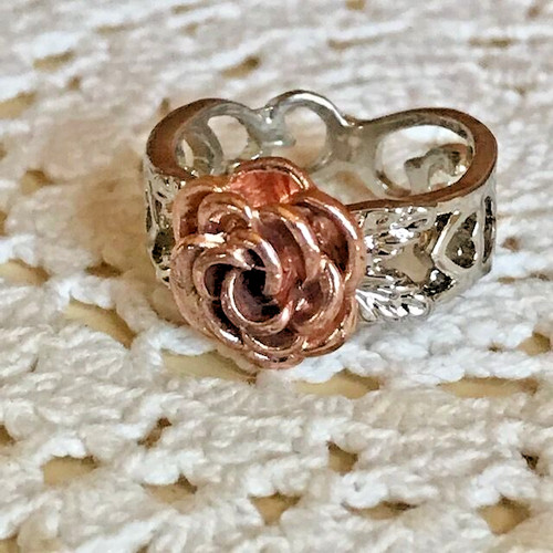 Ring silberring mit blume - ring,