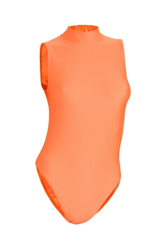 Damen glanz body - ohne, Ärmel