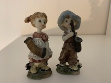 Set 2 Dekofiguren aus Kunststein "Musikerpärchen"