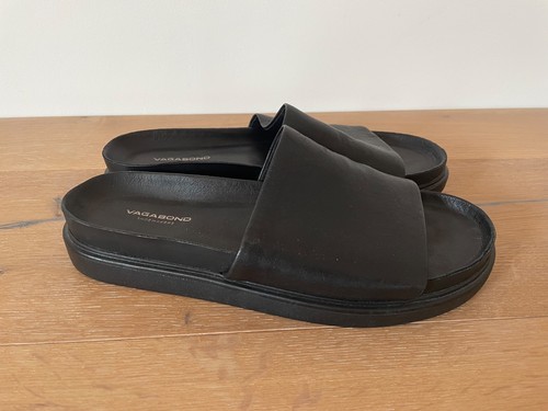 Vagabond leder sandalen slides - vagabond,
