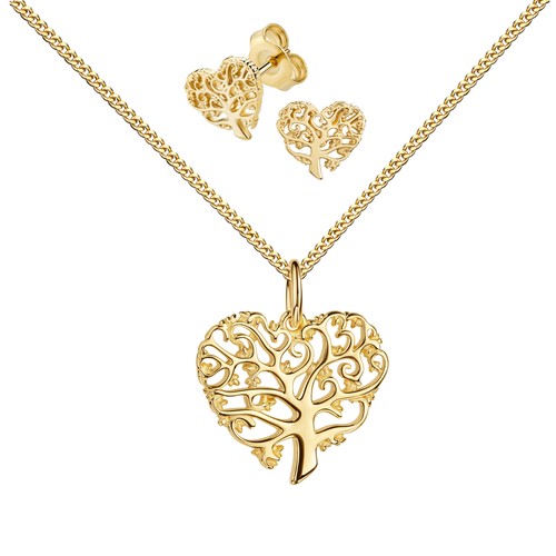 Gold 333 schmuckset - gold,