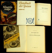 DDR Konvolut 5 Stück alte KOCHBÜCHER Kochbuchsammlung DDR 1949-1977mit Backstolz