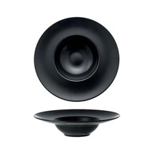 BORELLA 6 NUDELTELLER GOURMET PORZELLAN 28 cm SCHWARZ BISTRO HAUS RESTAURANT